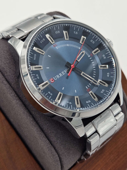 Curren 8406 men’s quartz watch with stainless steel construction and industrial dial design