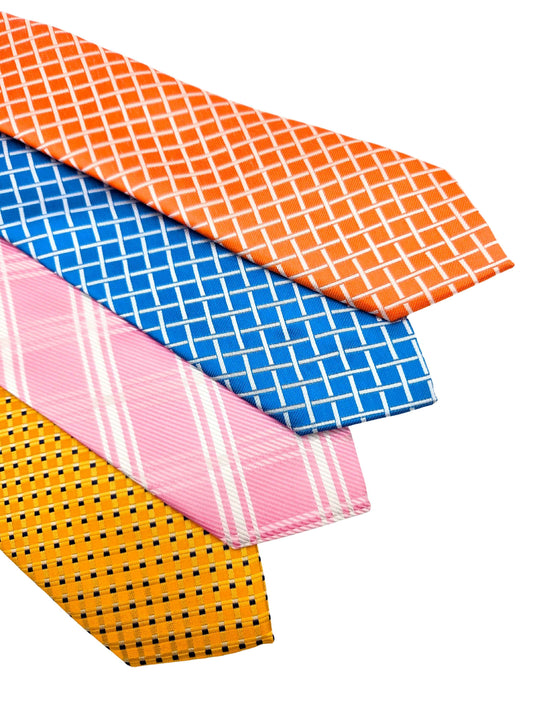 Men’s checkered neckties in bold and classic color options by Iron Nighthawk Supply