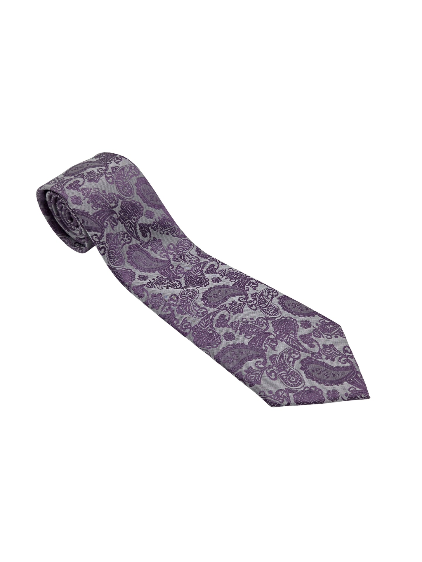 Light purple paisley necktie for men by Iron Nighthawk Supply