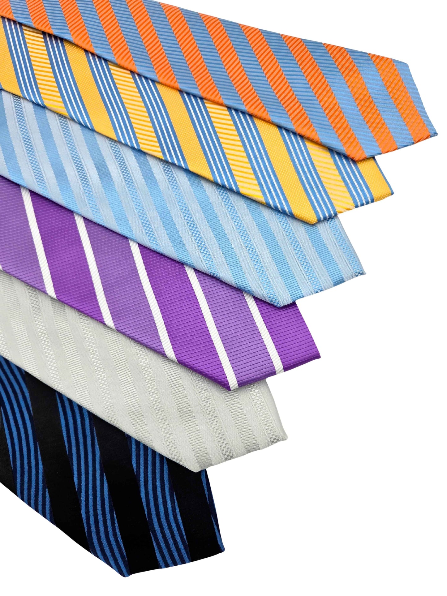 Men’s striped neckties in classic and bold color options by Iron Nighthawk Supply