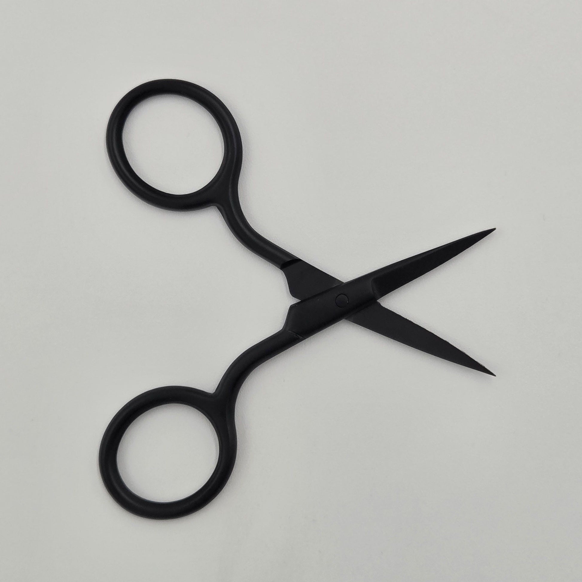 Iron Nighthawk Supply black steel beard scissors designed for precision grooming