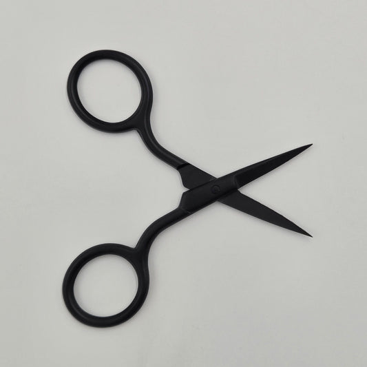 Iron Nighthawk Supply black steel beard scissors designed for precision grooming
