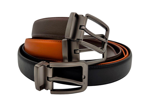 Iron Nighthawk Supply men’s leather belt with removable buckle and cut-to-size design